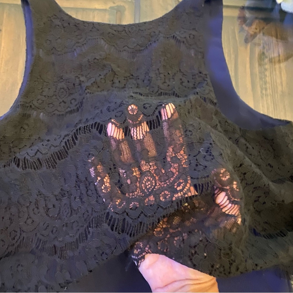 Charles Henry Two Color Lace Dress - Picture 11 of 11